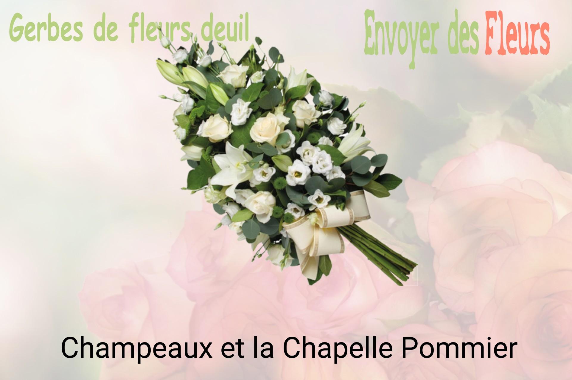 Gerbe de fleurs de deuil livrée à Champeaux-et-la-Chapelle-Pommier