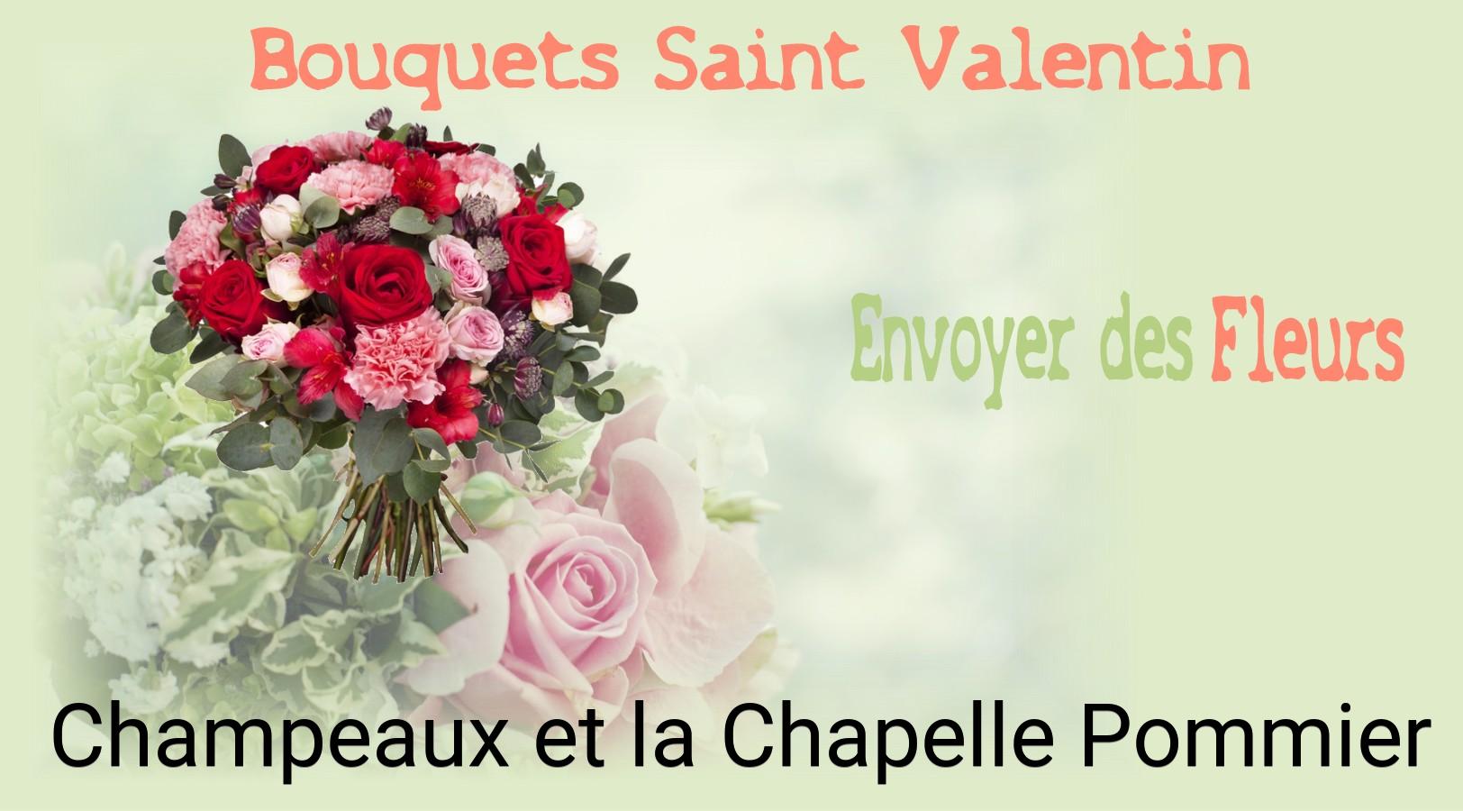 Roses de Saint-Valentin livrées à Champeaux-et-la-Chapelle-Pommier